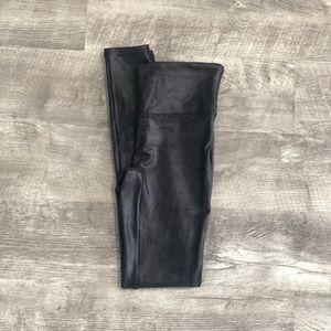 SPANX Faux Leather Leggings - size S